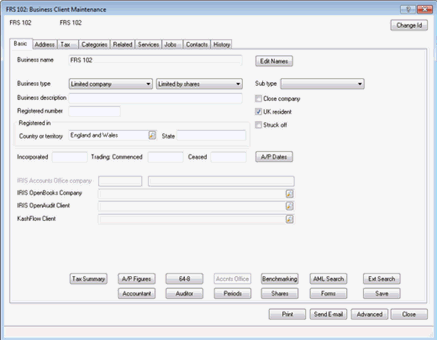 How to create a set of FRS 105 accounts