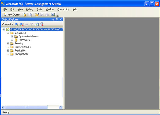 Restore The SQL Database For PTP Accounts Production Restore The SQL Database For PTP Accounts Production