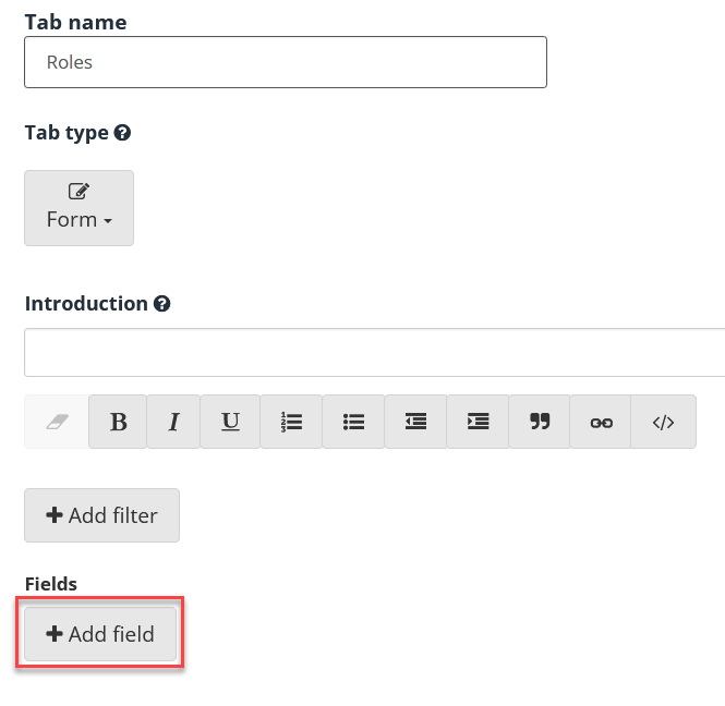 Adding fields in a master form