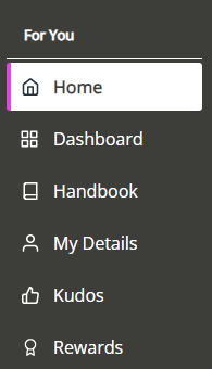 The Home menu label in the navigation menu.