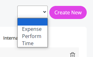The Request/Approval drop-down. 