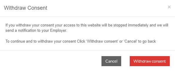 Withdraw Consent