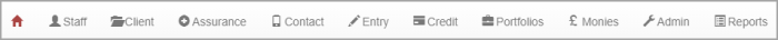 Toolbar with Home icon highlighted in red.
