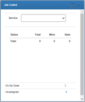 Job Control dashlet.